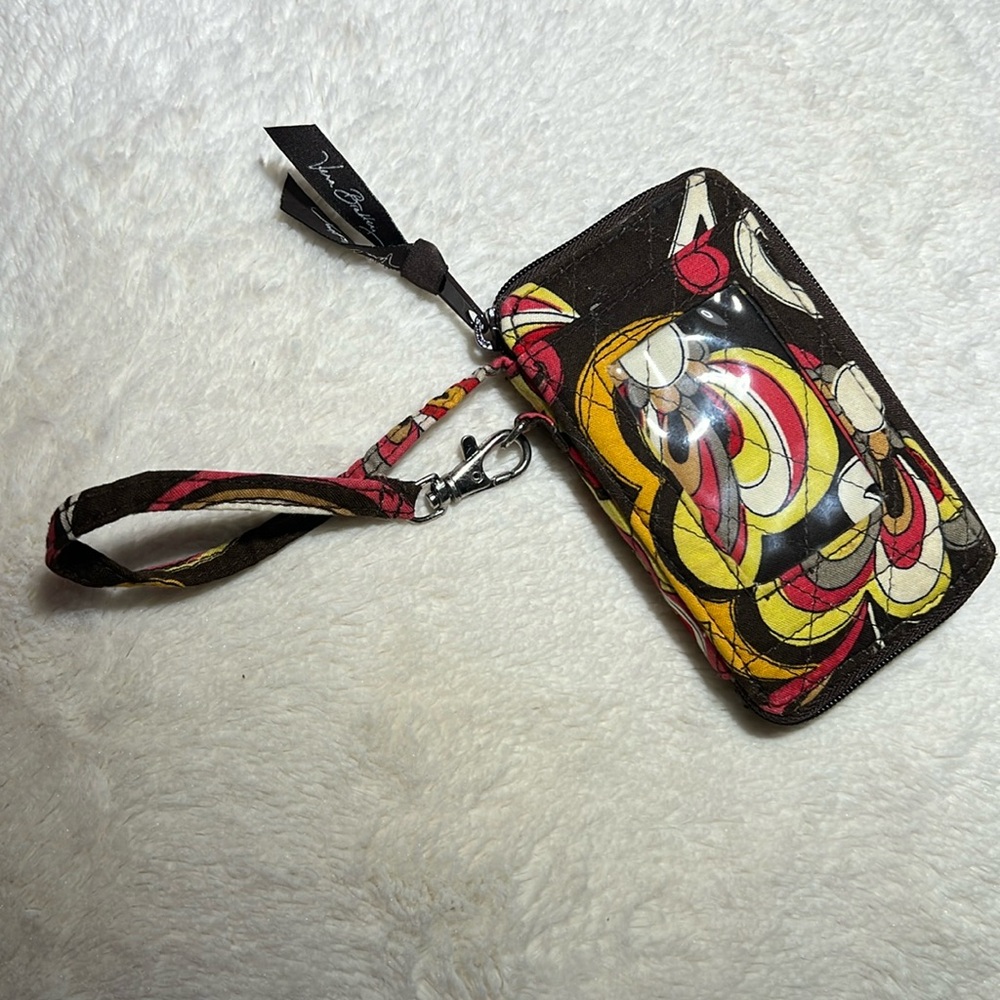 Vera Bradley wristlet with photo ID